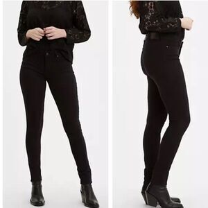 Levi's 711 Skinny Sculpt Hypersoft Black Jean 14 Short NEW
